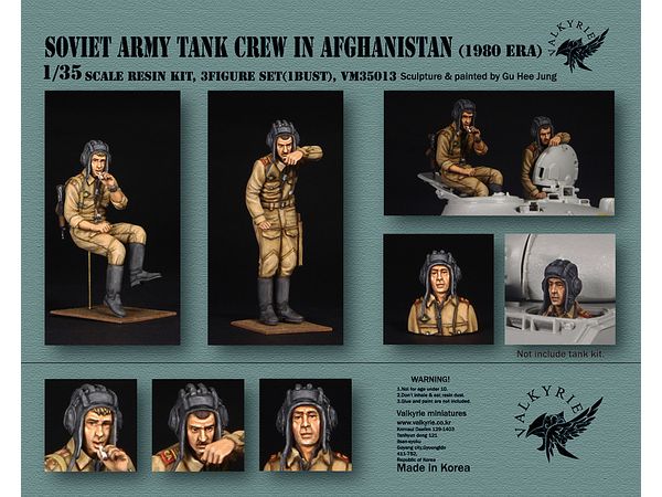 1/35 露/ソ ソビエト軍戦車兵セット アフガニスタン紛争時 1980年代(2体+バスト1体入)