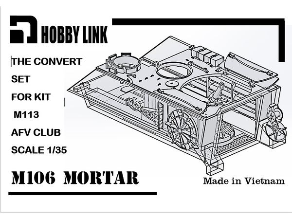 1/35 米 M106自走迫撃砲改造キット アカデミーM113A1