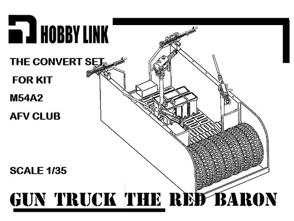 1/35 米 ガントラック レッドバロン 改造キット AFVクラブM54A2