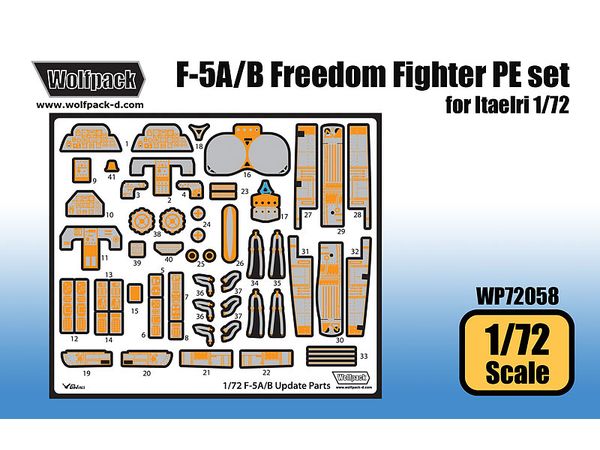 1/72 F-5A/B フリーダムファイターエッチング