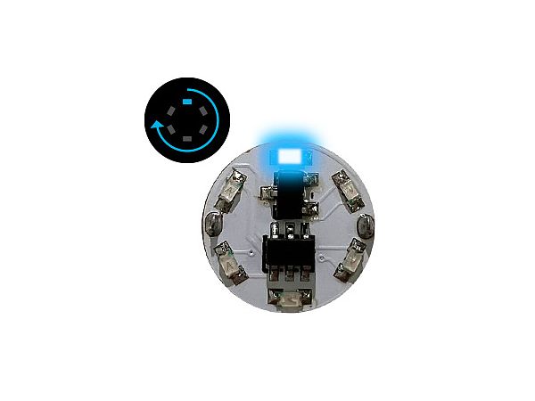 LEDモジュール(磁気スイッチ付き)1LED回転点灯 青
