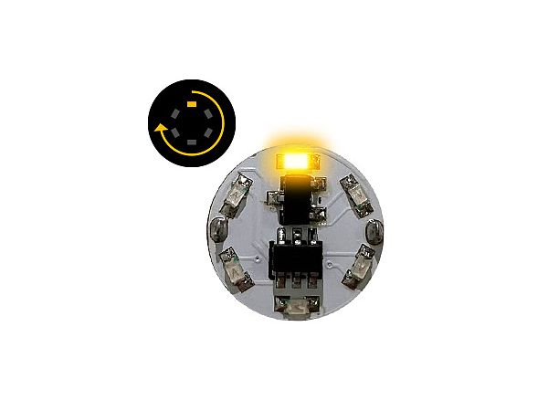 LEDモジュール(磁気スイッチ付き)1LED回転点灯 黄