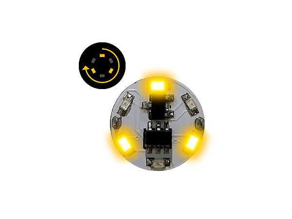LEDモジュール(磁気スイッチ付き)3LED回転点灯 黄